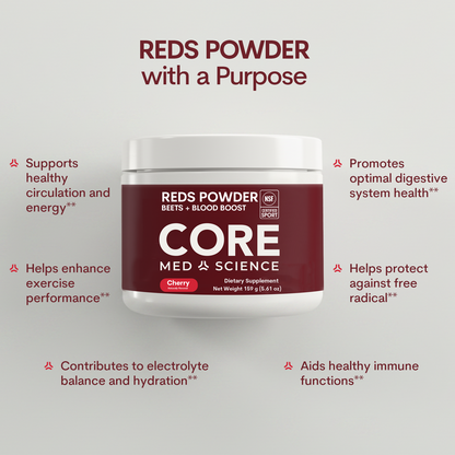 Reds Powder: Beets + Blood Boost (Cherry)