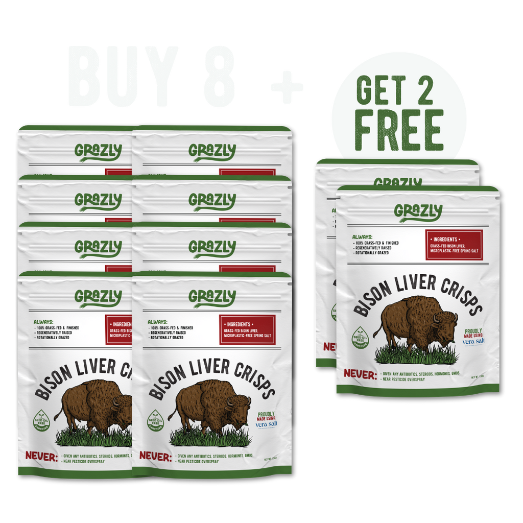 Bison Liver Crisps - 100% Grass-Fed/Finished