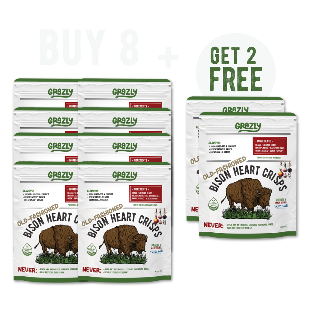 Bison Heart Crisps - 100% Grass-Fed/Finished