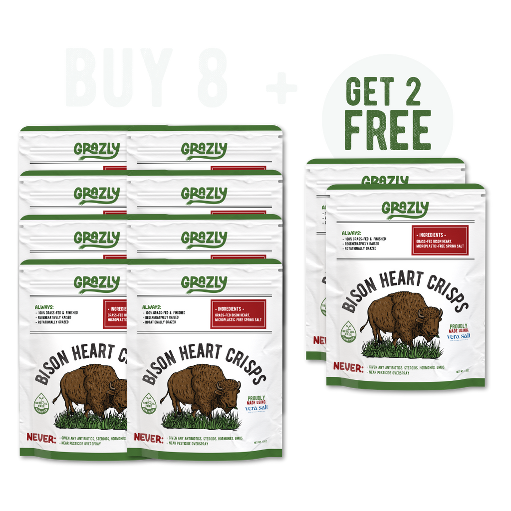 Bison Heart Crisps - 100% Grass-Fed/Finished