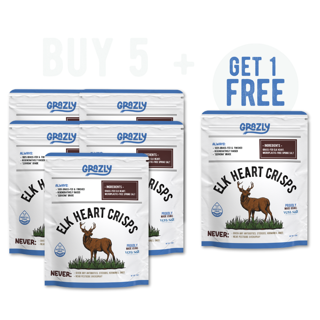 Elk Heart Crisps - 100% Grass-Fed/Finished