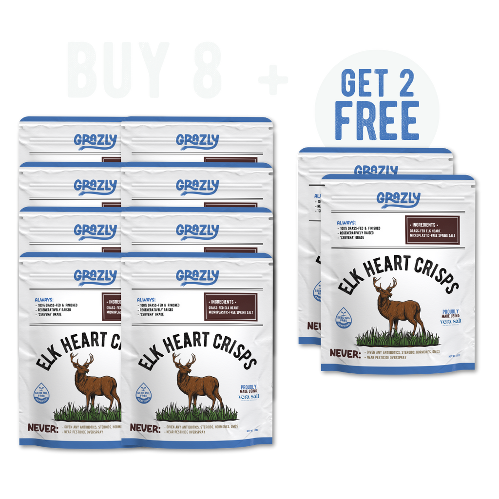 Elk Heart Crisps - 100% Grass-Fed/Finished