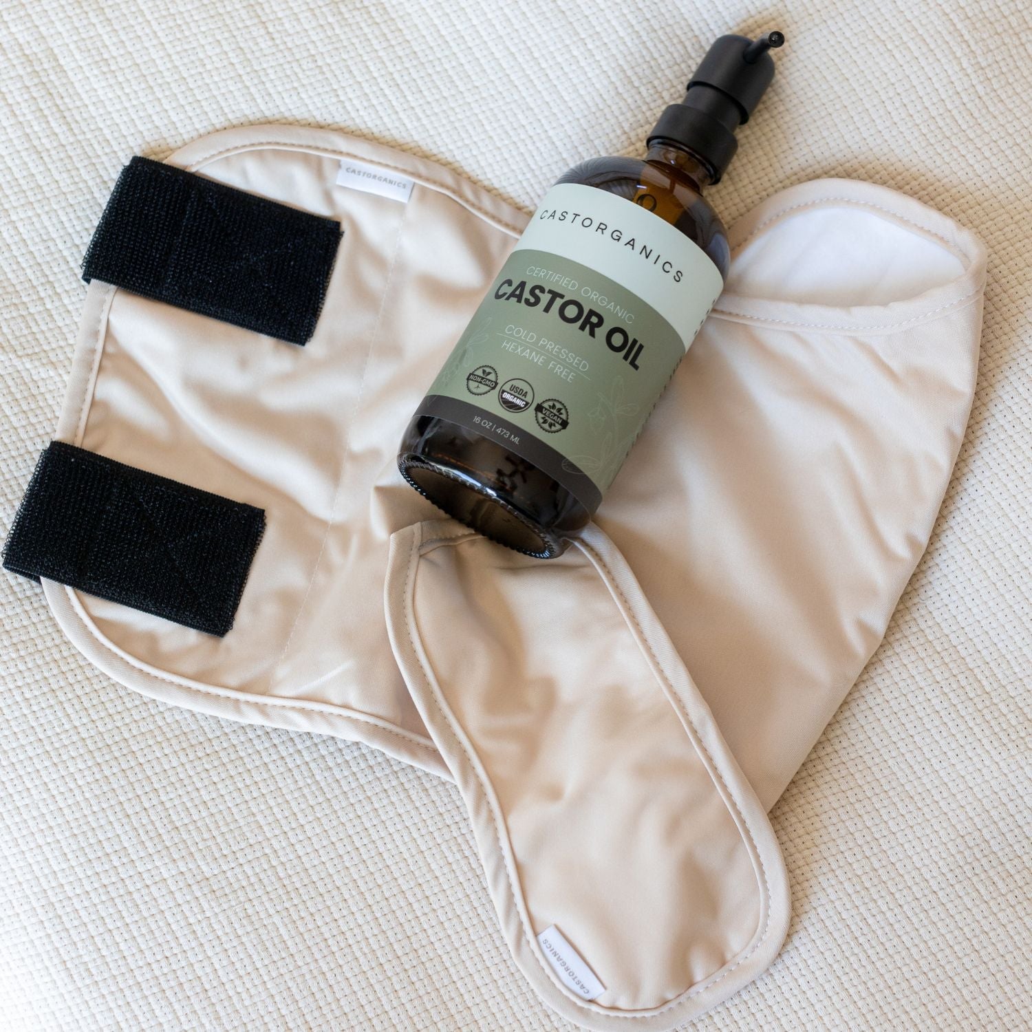 USDA Organic Castor Oil with Metal Pump