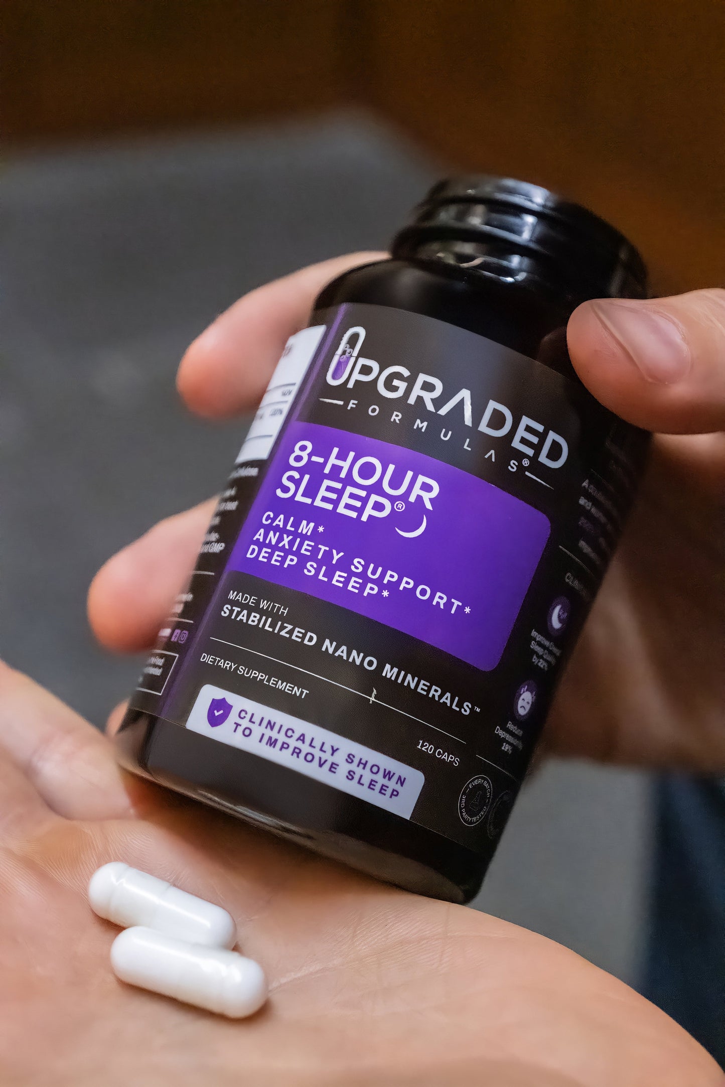 Upgraded 8-Hour Sleep: Clinically Shown To Improve Sleep (32 ct capsules)