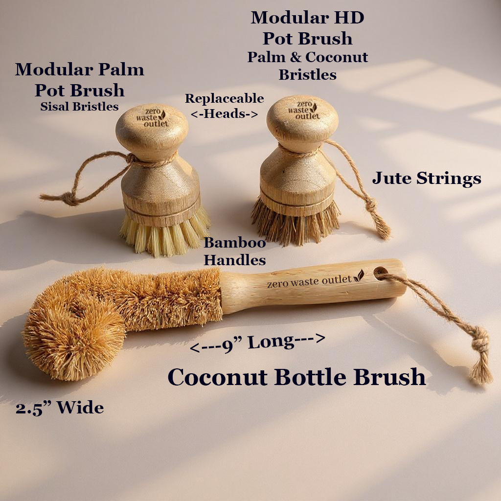 3-Piece Sink Brush Set