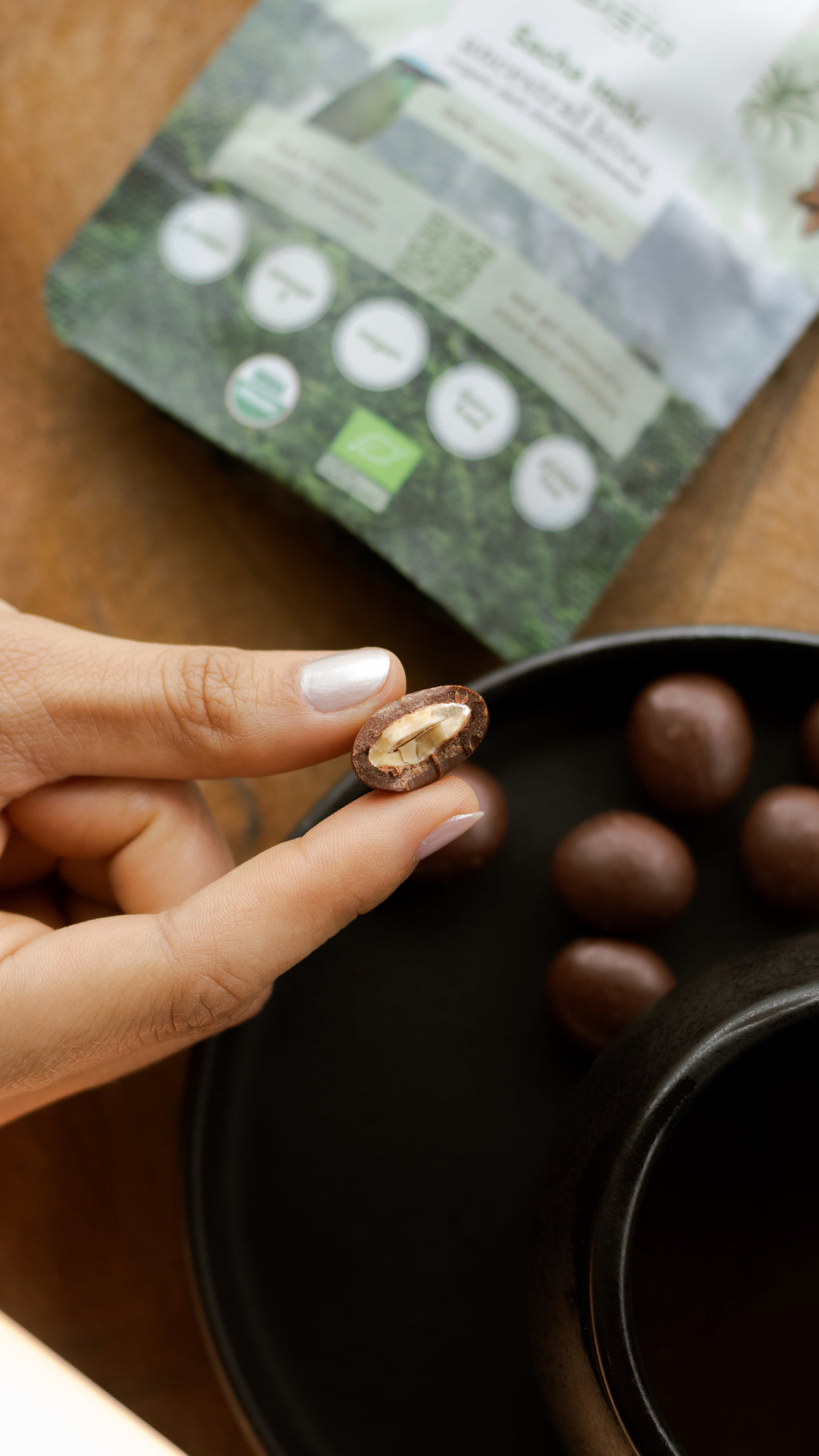 Dark Chocolate covered Sacha Inchi