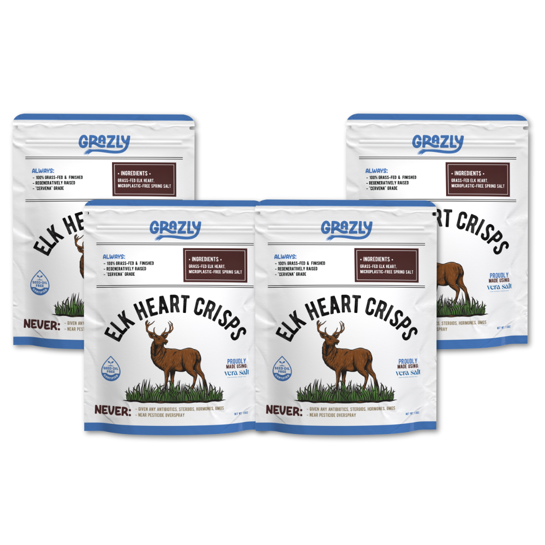 Elk Heart Crisps - 100% Grass-Fed/Finished