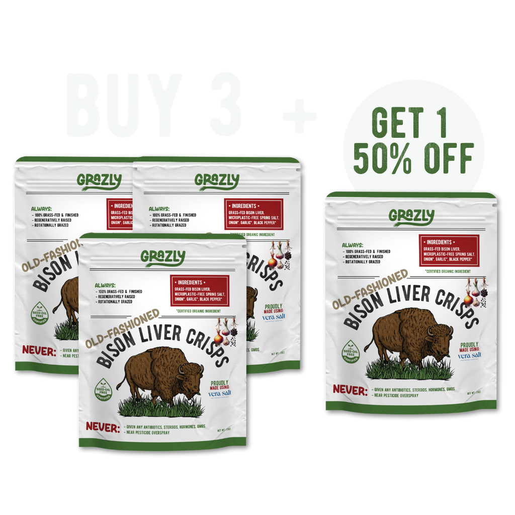 Bison Liver Crisps - 100% Grass-Fed/Finished
