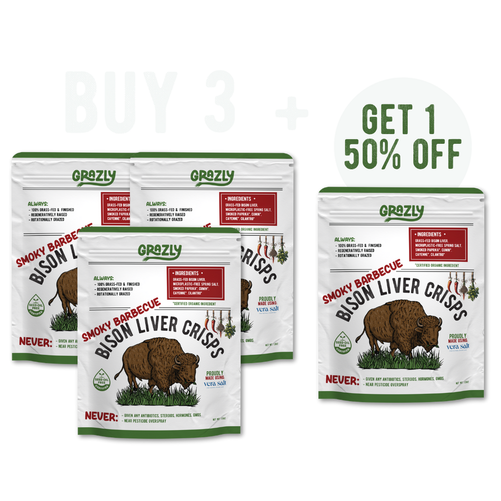 Bison Liver Crisps - 100% Grass-Fed/Finished
