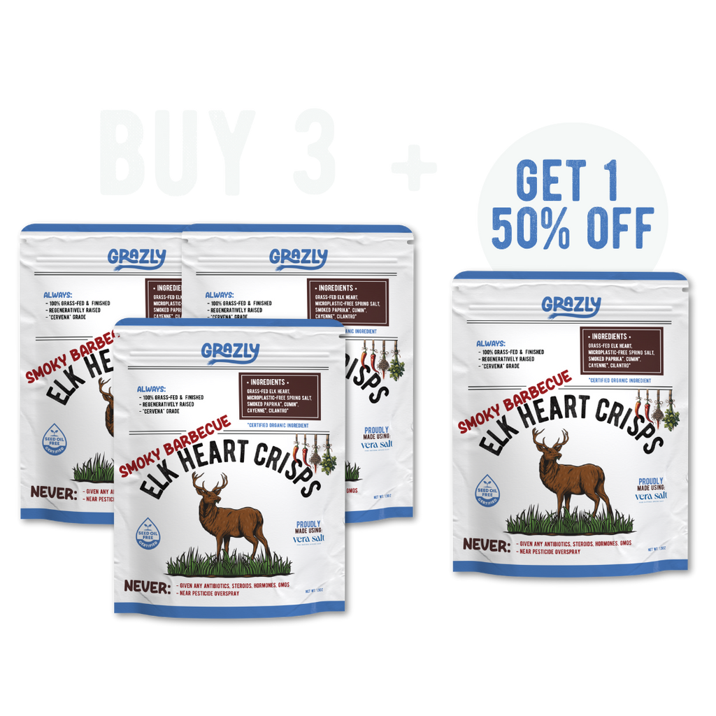 Elk Heart Crisps - 100% Grass-Fed/Finished