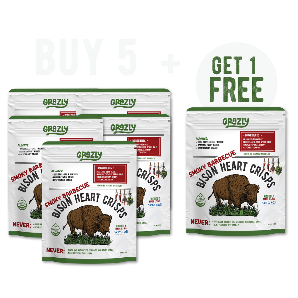 Bison Heart Crisps - 100% Grass-Fed/Finished