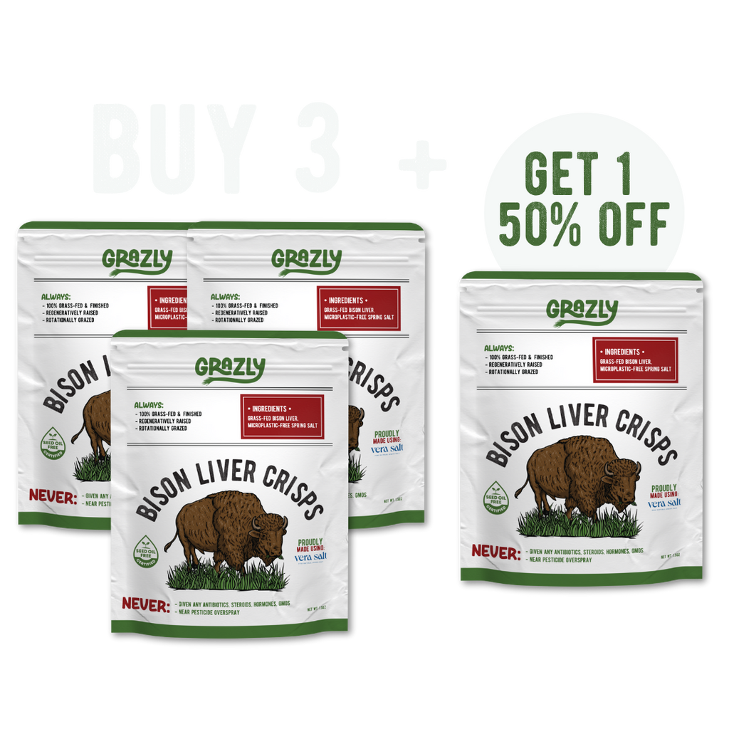 Bison Liver Crisps - 100% Grass-Fed/Finished