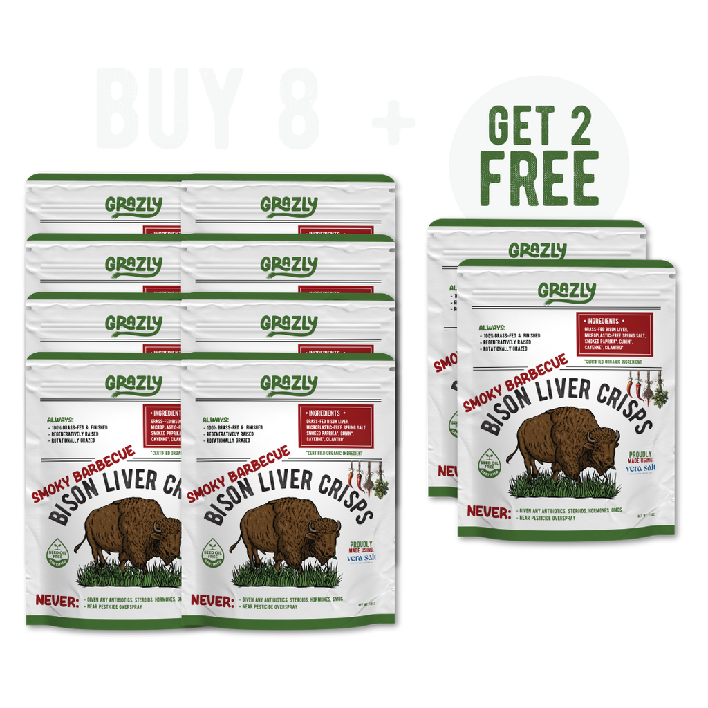 Bison Liver Crisps - 100% Grass-Fed/Finished