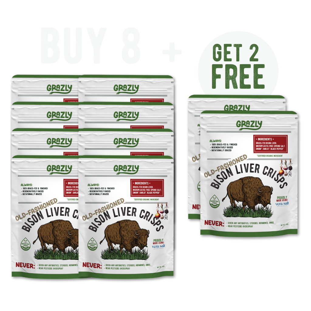 Bison Liver Crisps - 100% Grass-Fed/Finished