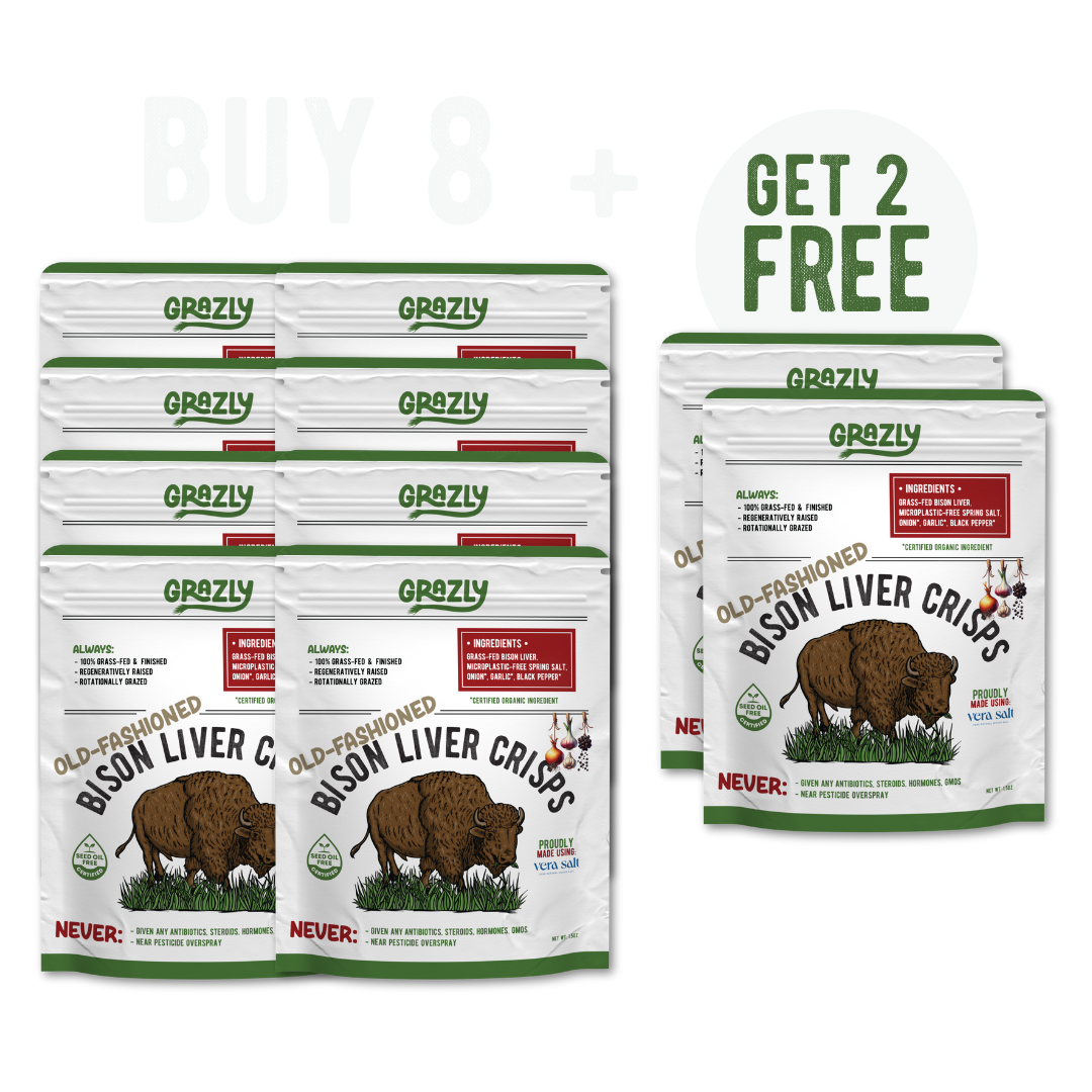Bison Liver Crisps - 100% Grass-Fed/Finished