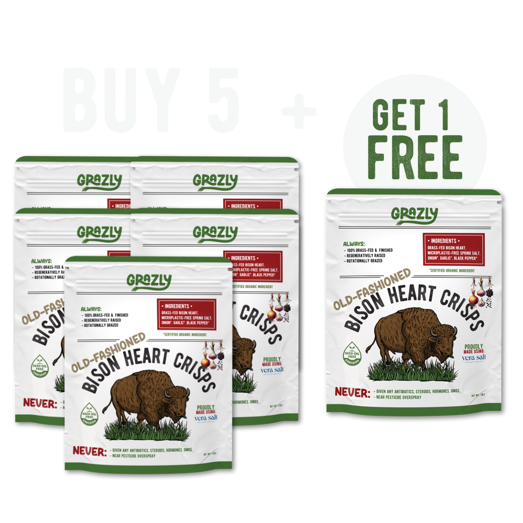 Bison Heart Crisps - 100% Grass-Fed/Finished