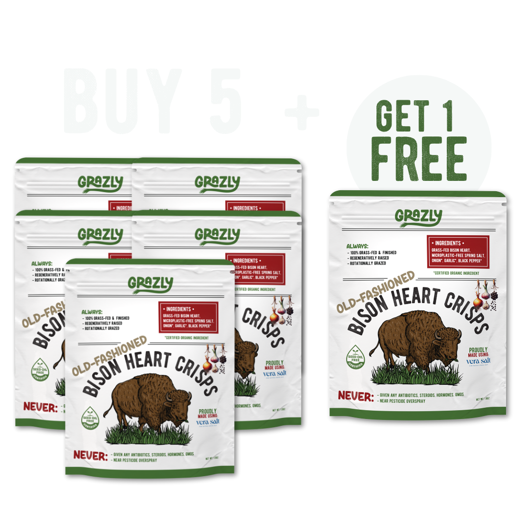 Bison Heart Crisps - 100% Grass-Fed/Finished