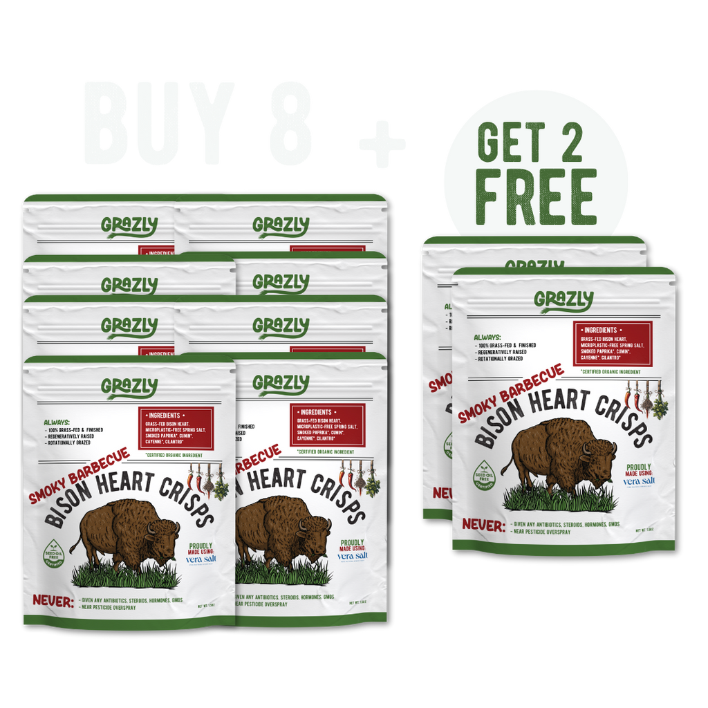 Bison Heart Crisps - 100% Grass-Fed/Finished