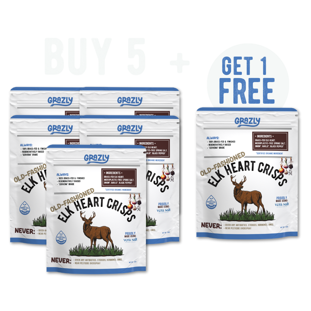 Elk Heart Crisps - 100% Grass-Fed/Finished