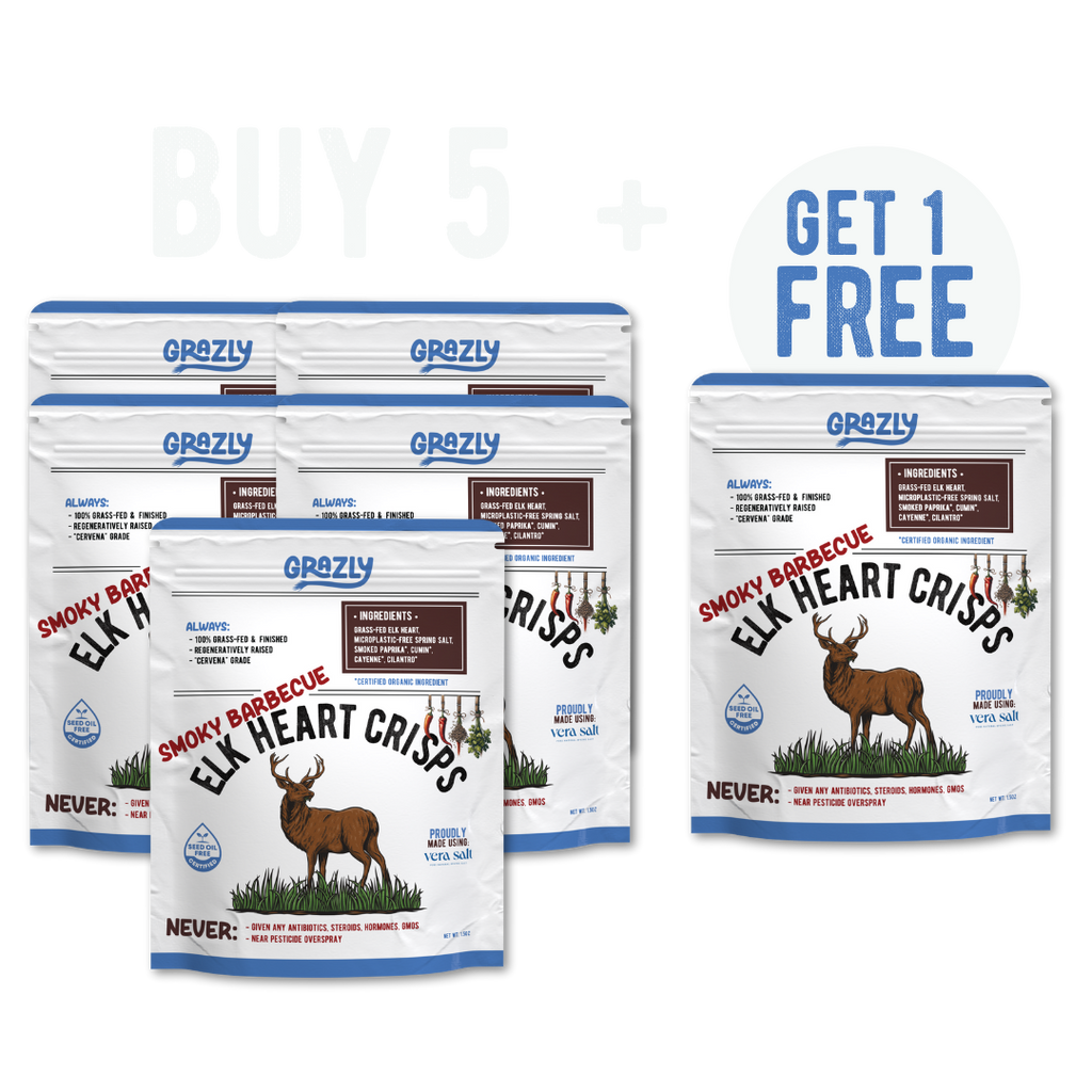 Elk Heart Crisps - 100% Grass-Fed/Finished