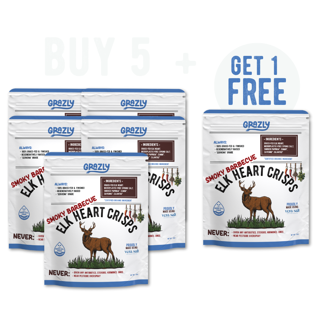 Elk Heart Crisps - 100% Grass-Fed/Finished