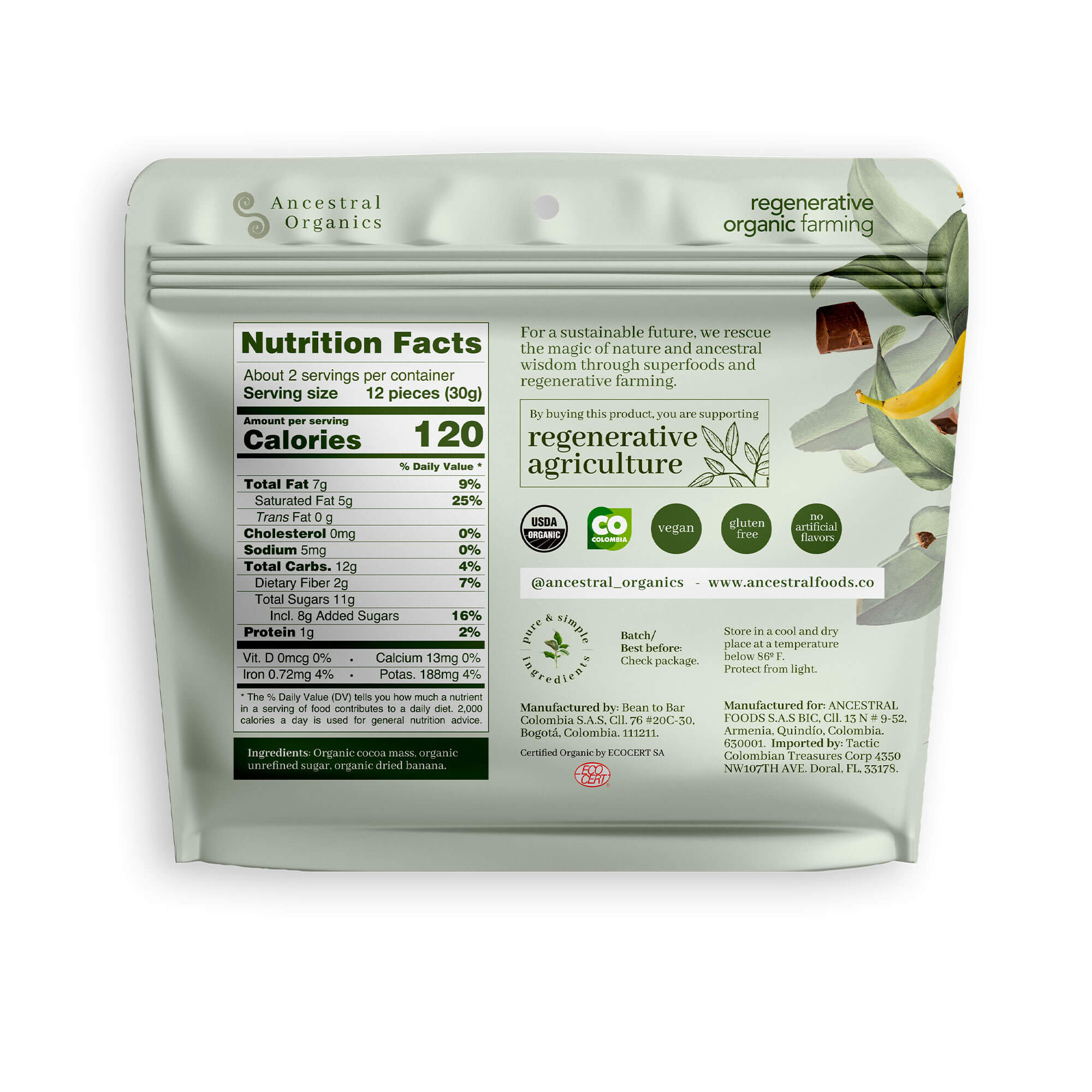 Organic Dark Chocolate Covered Banana