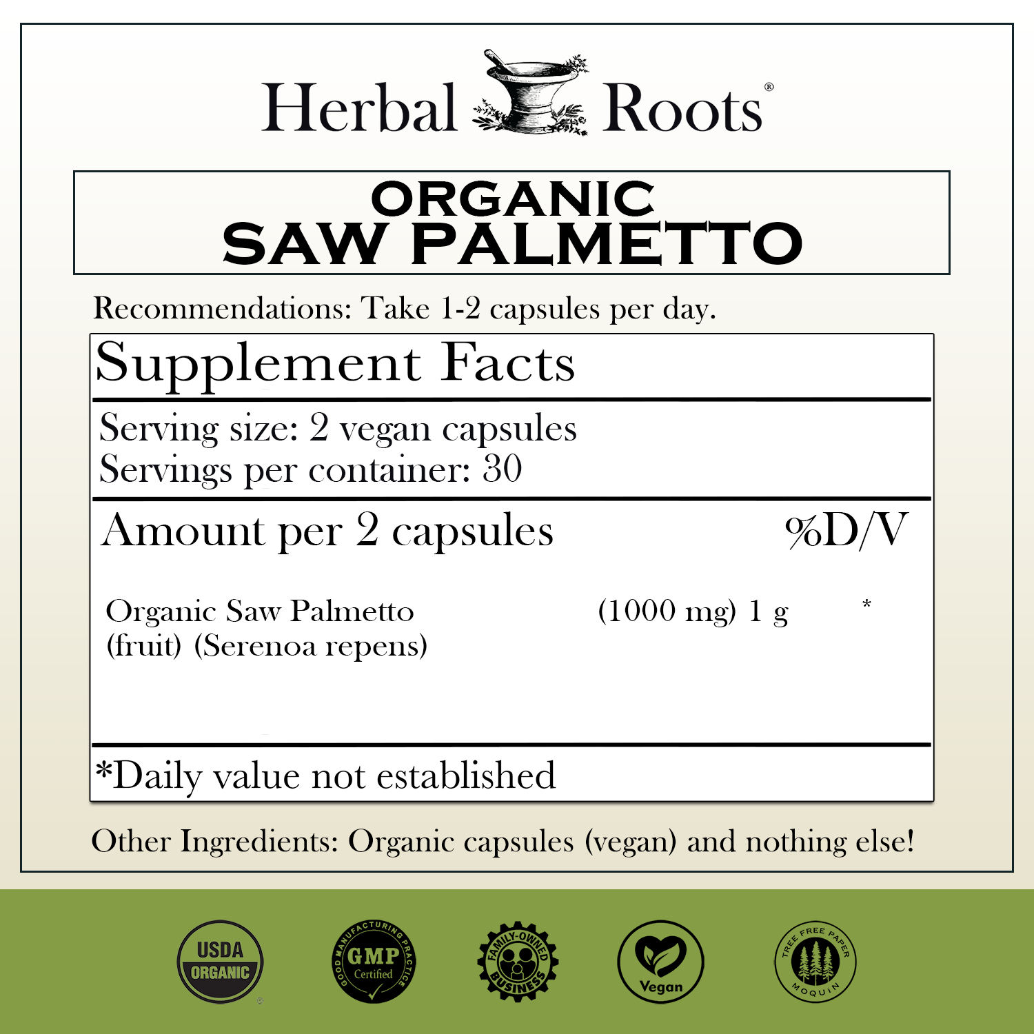 Organic Saw Palmetto
