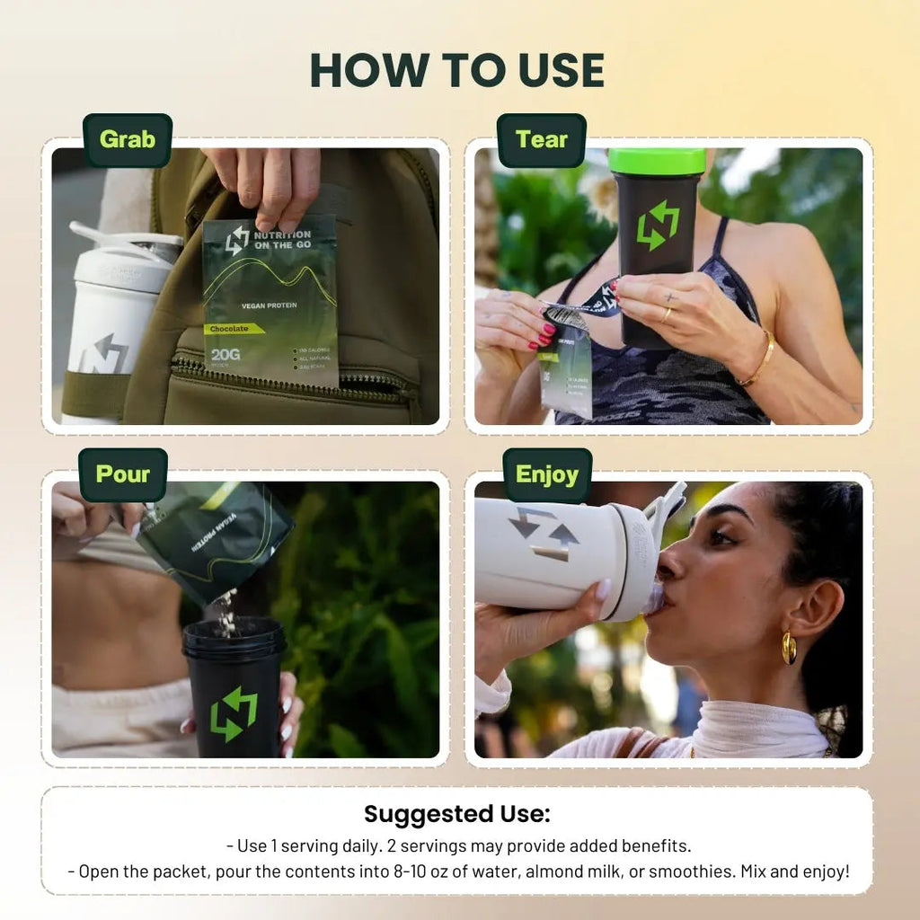 Vegan Protein Powder with Creatine | Single-Serve Packets