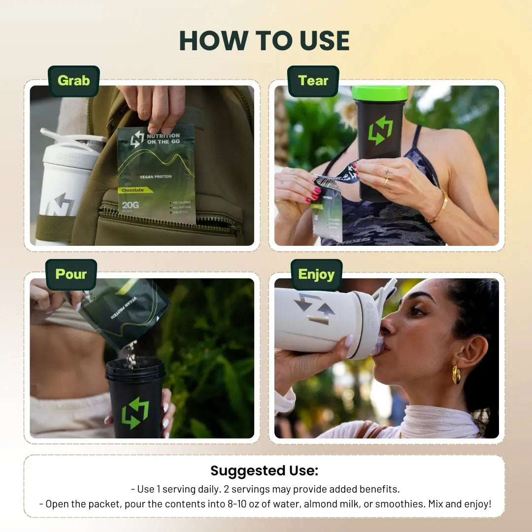 Vegan Protein Powder with Creatine | Single-Serve Packets